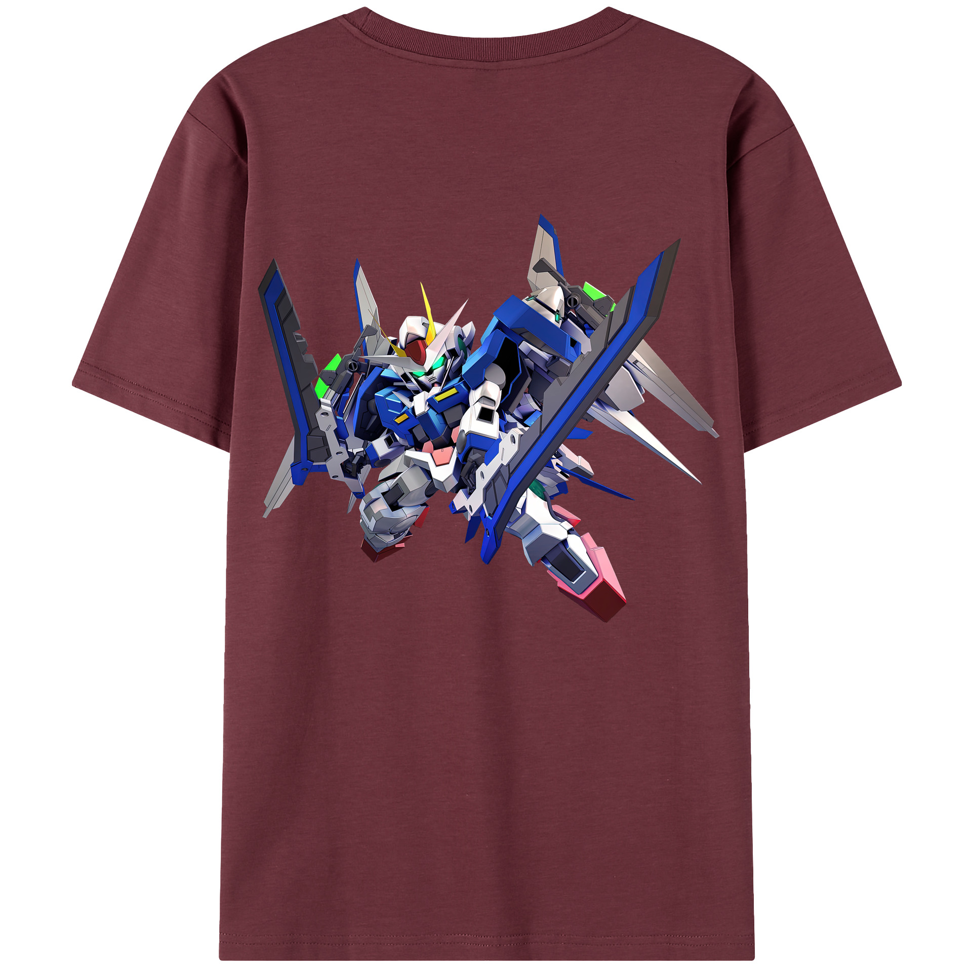 （画像用） 機動戦士ガンダム Mobile Suit Gundam 綿100％半袖Tシャツ（背面プリント）